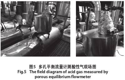 多孔平衡流量計測酸性氣現(xiàn)場圖示