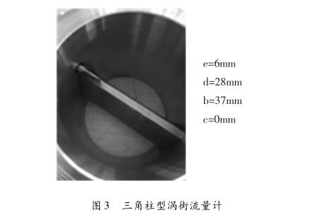 三角柱型渦街流量計圖示